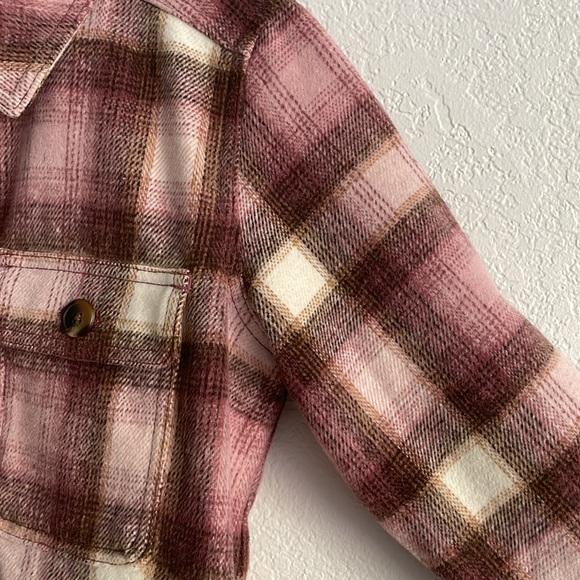 Old Navy Oversized Pink Plaid Jacket XSP - Picture 4 of 6